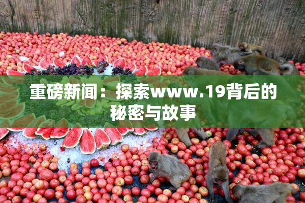 重磅新闻：探索www.19背后的秘密与故事