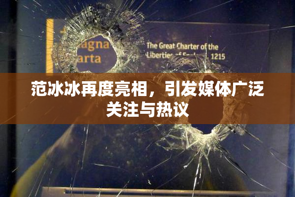 范冰冰再度亮相，引发媒体广泛关注与热议