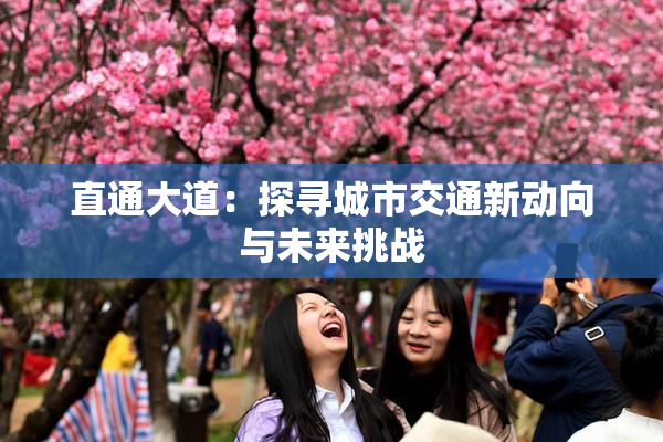 直通大道：探寻城市交通新动向与未来挑战