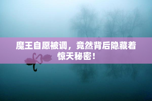 魔王自愿被调，竟然背后隐藏着惊天秘密！
