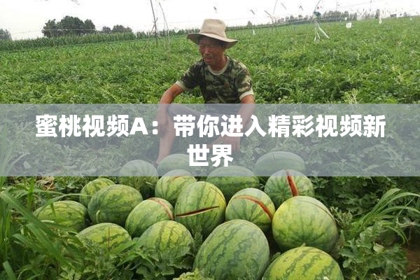 蜜桃视频A：带你进入精彩视频新世界