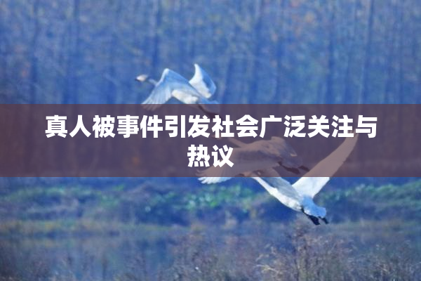 真人被事件引发社会广泛关注与热议
