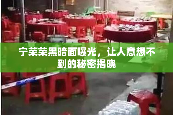 宁荣荣黑暗面曝光，让人意想不到的秘密揭晓